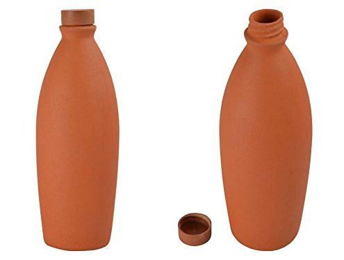 Terracotta earthen bottle