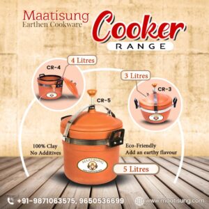 ECO-FRIENDLY CLAY PRESSURE COOKER (3L)